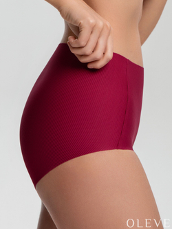 Бесшовные трусы в рубчик Plus size