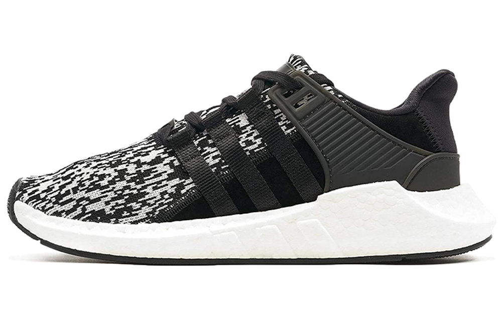 Adidas originals EQT Support ADV Support 93/17 shock absorption, non-slip, wear-resistant, low-cut sports casual shoes for men and women in the same style black and white