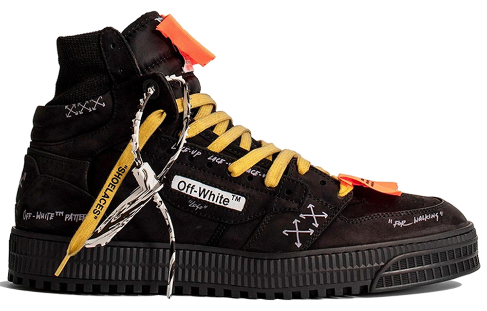 OFF-WHITE Off-Court 3.0 fashion sneakers men's black orange yellow