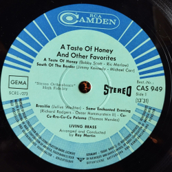 Винтажная виниловая пластинка LP Living Brass A Taste Of Honey And Other Favorites (Germany 1966)