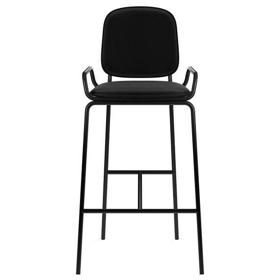 Барный стул Ror, 2 Frame, черный велюр