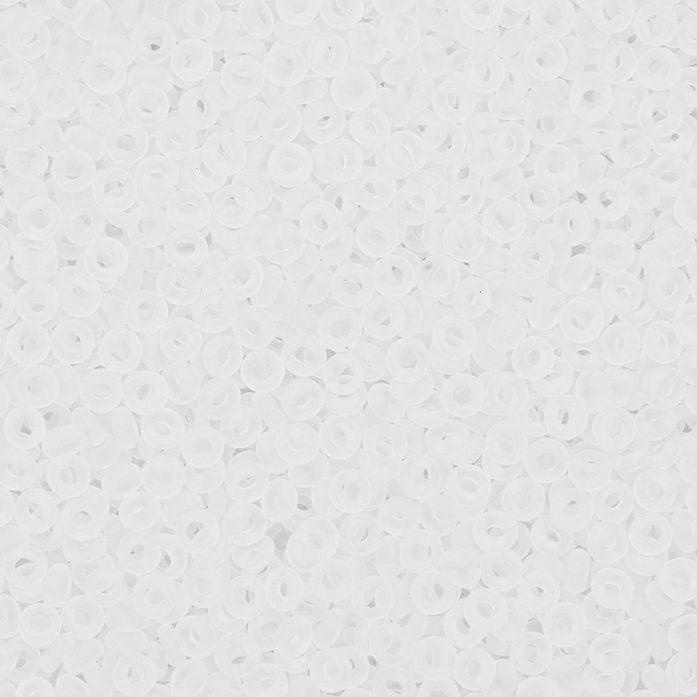 Японский бисер TOHO Demi 11/0 (№1F), прозрачный матовый