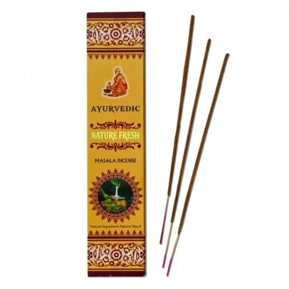 Ayurvedic Nature Fresh Благовоние-масала Натуральная Свежесть 15 г
