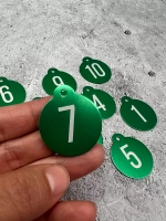 Номерки на ключи, металл