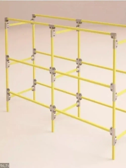 Крепеж для теплицы Т-образный для труб 20х40мм по ребру, подходит для стеллажа и теплиц, 8 пар- толщина металла 1.5мм