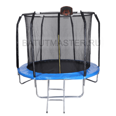 Батут с сеткой и баскетбольным кольцом, диаметр 12 фт
