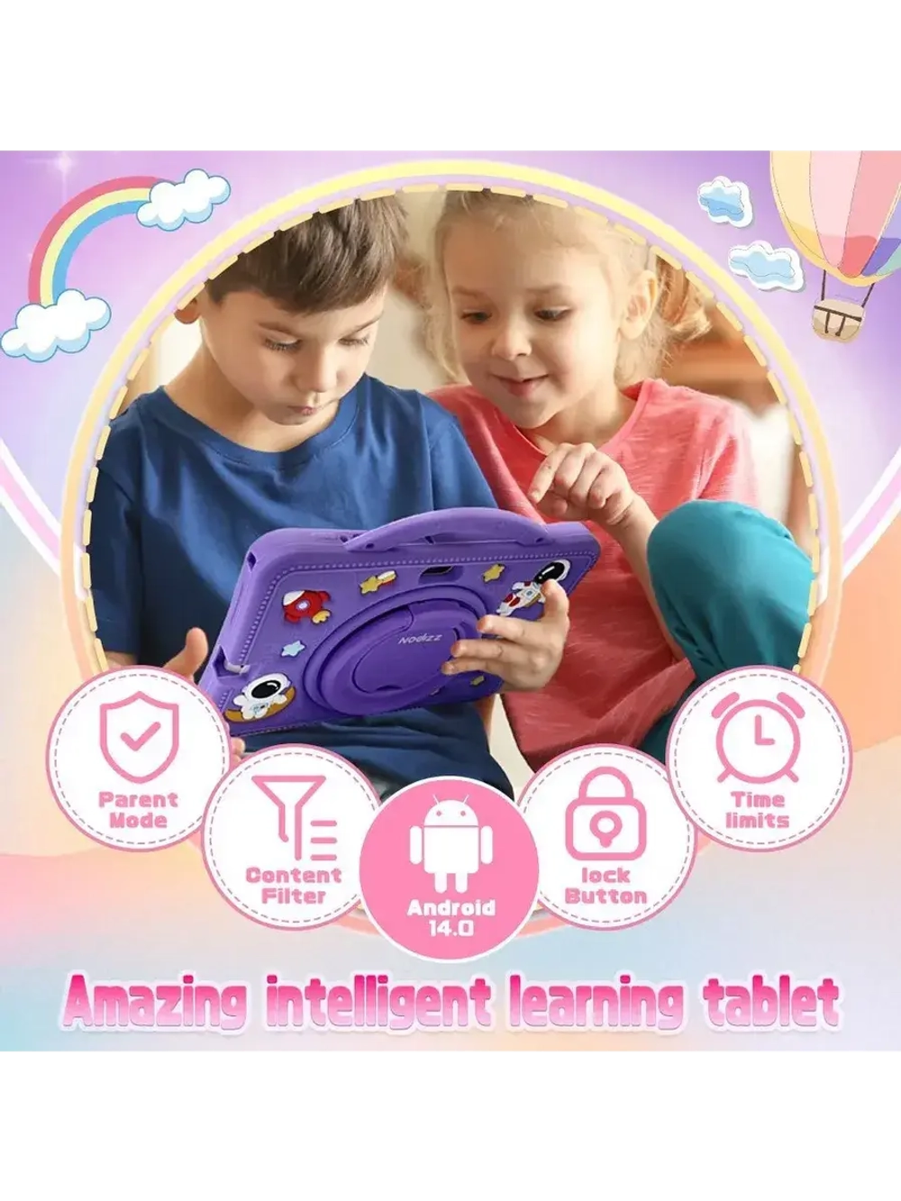 Детский планшет Npad 702, 7" 1 ГБ/16 ГБ, фиолетовый