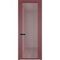 Алюминиевая дверь 3AGP красный антрацит стекло матовое