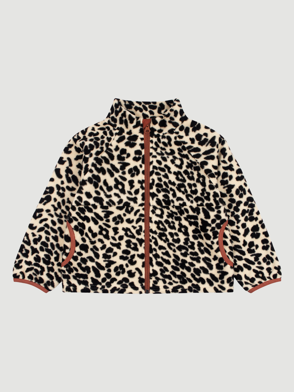 Флисовая куртка на молнии Mjölk Леопард