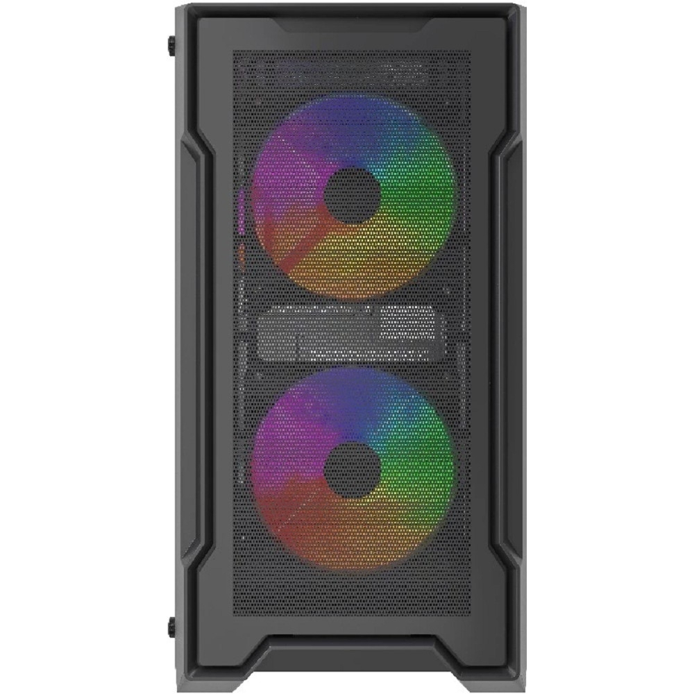 Корпус для компьютера Powercase Корпус Mistral Micro X3B ARGB, Tempered Glass, 3x 120mm ARGB PWM Fan, чёрный, mATX (CMMXB-A3)