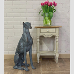 Статуя собаки "Борзая" (левая) 46x22x77см Полистоун