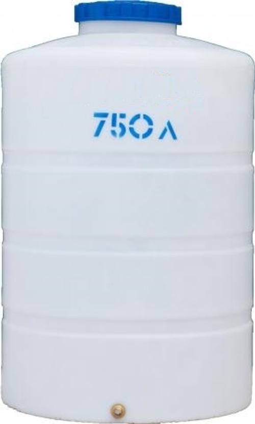Ёмкость пластиковая пищевая АКПОЛ Н 750 л. вертикальная низкая  (87x87x137см;18кг;белый) - арт.555045