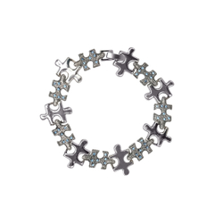 "Пазлы" браслет в серебряном покрытии из коллекции "Игрушки" от Jenavi