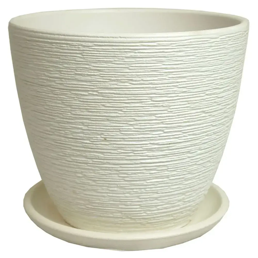 Горшок керамический Горшок Гнездо белый крокус №3