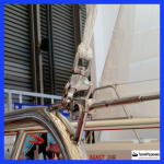 Карабин фаловый быстроразъемный с вертлюгом, 87 мм.