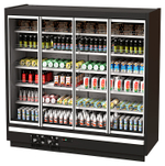 Горка холодильная KIFATO ПРАГА 2500 (встроенный агрегат, распашные двери, зеркальные боковины)