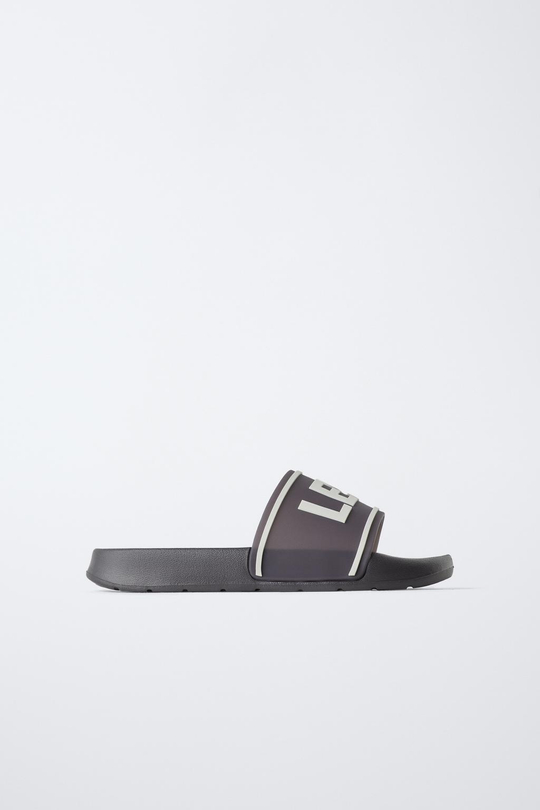 ZARA ТАПОЧКИ ДЛЯ БАССЕЙНА, ЧЕРНЫЙ
