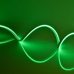 ULS-N01-2835-120LED-m-6mm-IP67-DC12V-9W-m-5M-GREEN Гибкая светодиодная лента. NEON. Катушка 5м. в блистере. Зеленый свет. ТМ Uniel