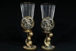 Набор лафитников для водки «Знаки Зодиака Овен» 2 шт. в подарочном футляре c художественным оформлением