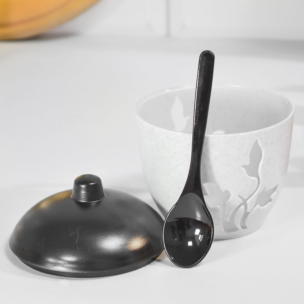 Сахарница "Basilic", цвет белый мрамор