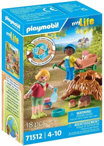 Конструктор Playmobil my Life - Дети с семейкой ёжиков - Плеймобиль 71512