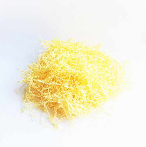 Бумажный наполнитель для подарков Желтый 500гр (ширина 3мм)