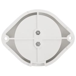 Светильник ЭРА НББ 01-60-001 для бани и сауны полиамид/стекло прямой IP65 E27 max 60Вт белый НПБ400