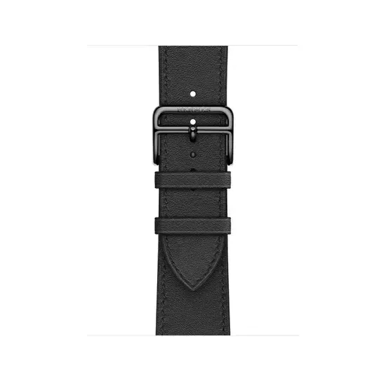 Apple Watch Hermès 41mm Silver Stainless Steel Case with Single Tour Noir