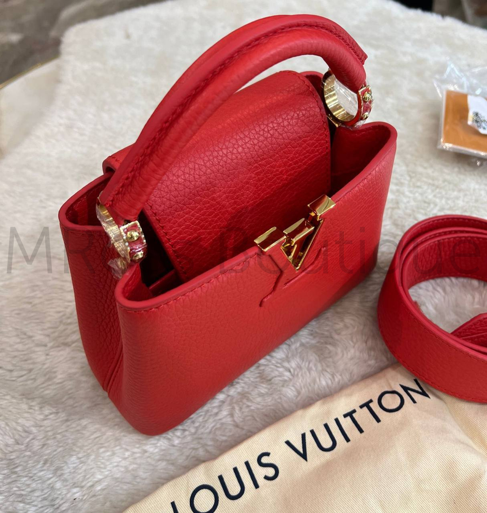 louis vuitton красная сумка