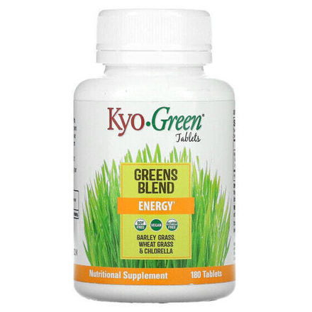 Зелень и зеленые овощи Kyolic, Kyo-Green, смесь зелени, энергия, 180 таблеток