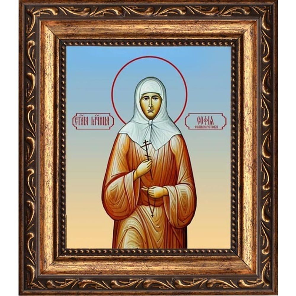 София Селиверстова, Преподобномученица, послушница. Икона на холсте.