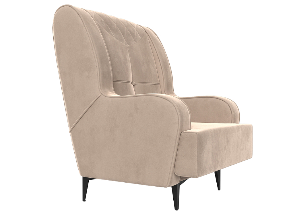 Кресло Неаполь, Бежевый, Велюр, 111950