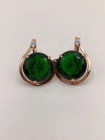 Серьги бижутерные с кристаллом