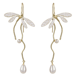 Серьги стрекозы