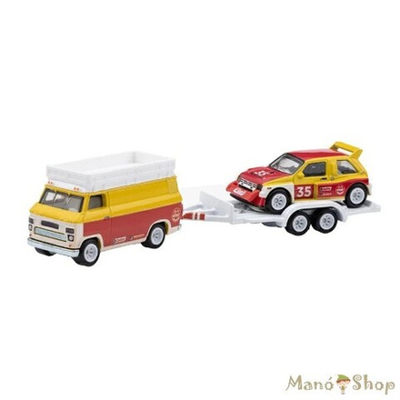 Набор из 2 машинок Hot Wheels  Mg Metro 6R4 + HW Rally Hauler HCR29