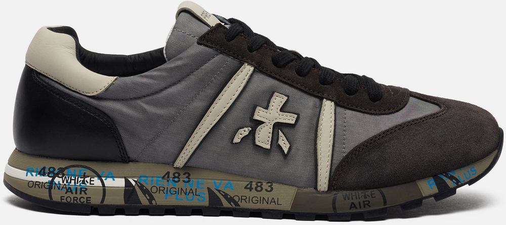 Premiata Lucy 4929 Серые с коричневым