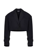 Укороченный жакет, Черный