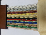 Ретро провод витой Бронзовый Шелк Interior Wire Магус ТМ ПВР-БРШ / 2х1,5
