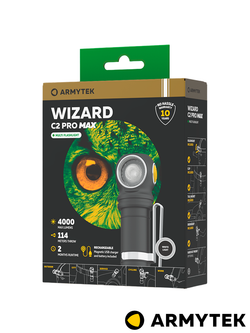 Фонарь Armytek Wizard C2 Pro Max Magnet USB. Белый свет