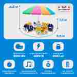 Электрическая Аттракцион карусель «Дружные машинки», 3,5х2,8 м