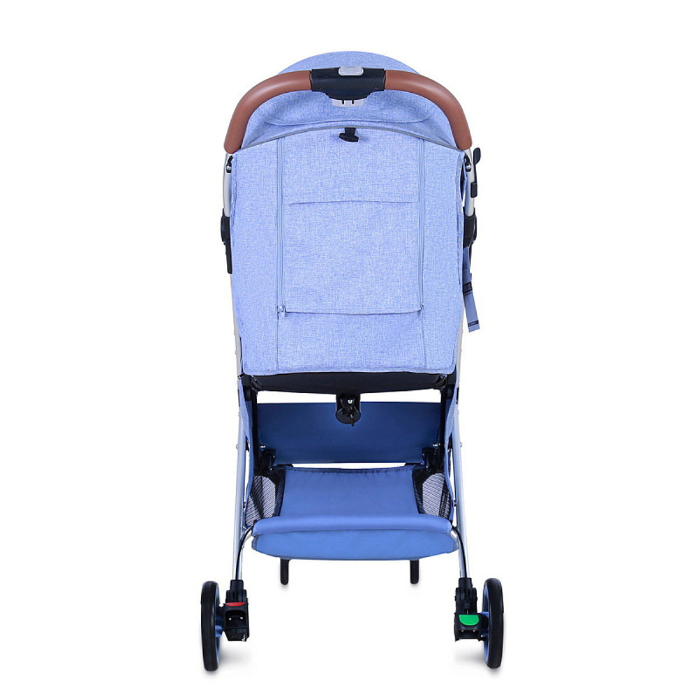 Детская прогулочная коляска Nuovita Giro Lux Denim, Argento / Джинсовый, Серебряный