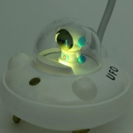 Настольная лампа «Sweet - Полёт в космос» LED 10,8*10,8*21,5 см, USB 3.7v 3w, Белый