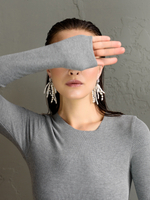 Серьги "Bunches" из жемчуга Silver