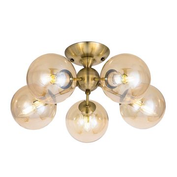 Люстра потолочная 5*Е14 CL102153 бронза Томми Citilux