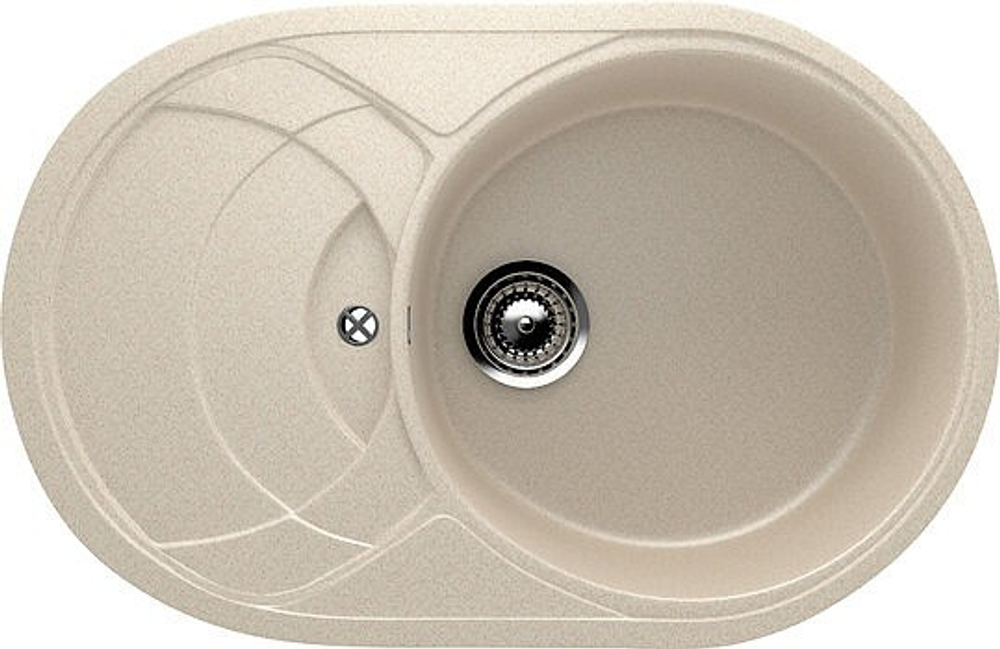 МОЙКА ULGRAN РЕВЕРСС ПЛОЩАДКОЙ U-110 БЕЖЕВАЯ 328