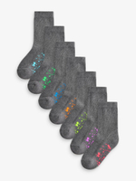 Носки хлопковые для мальчика Next B60-155, 7 шт., Серый