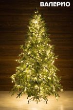Елка с гирляндой «Валерио» (Литая+пвх) 180 см / 1,8 м
