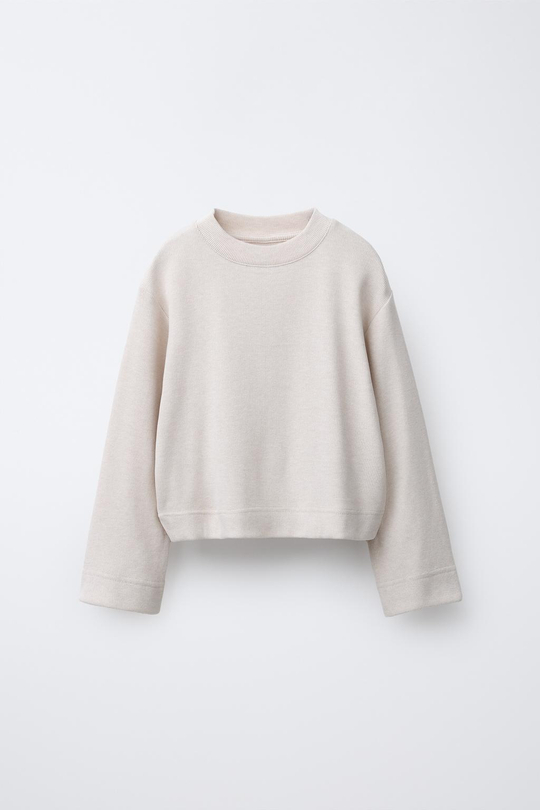 ZARA ЛОНГСЛИВ SOFT TOUCH, ЭКРЮ