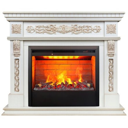 Электрокамин RealFlame London 33 AO античный дуб с очагом Firespace 33 S IR