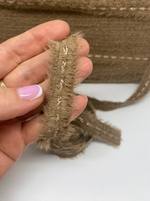 Тесьма отделочная твидовая пушистая (эффект травки) с люрексом ш 20мм 1 м